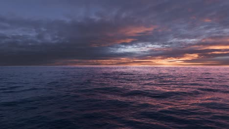 bucle de fondo de movimiento de puesta de sol del océano 01