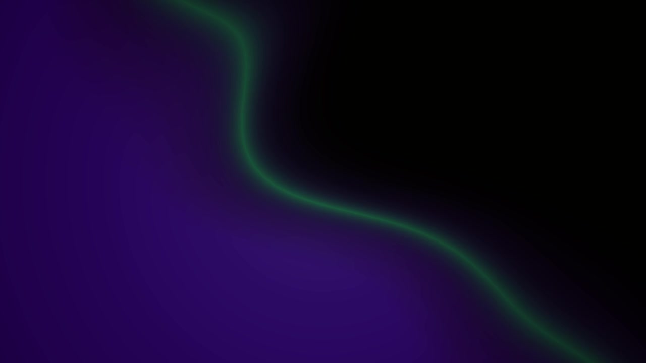 Dynamic Abstract Background with Shifting Purple Gradient and Green Lines