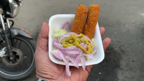 Fish-Fry-Finger-Chop-Spring-Roll-Kolkata-Fries-Indian-Non-Veg-Snacks-in-outdoor-road