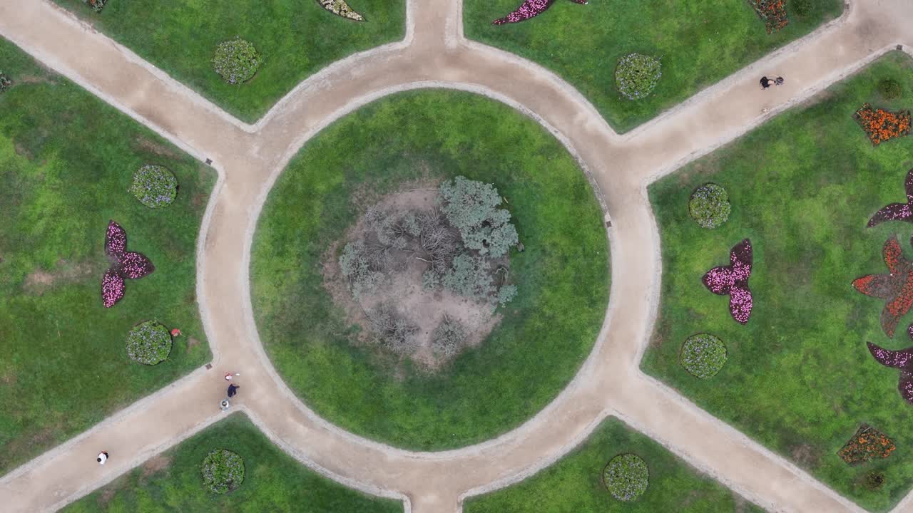 Aerial views of crystal palace in Porto