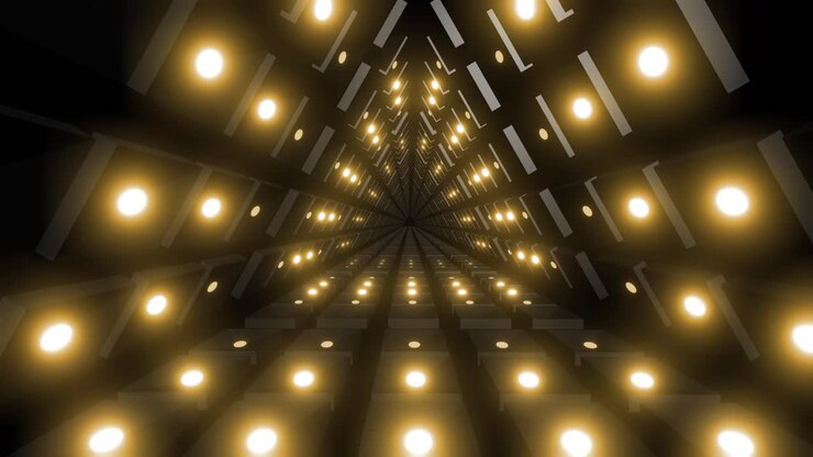Abstract Glowing Tunnel