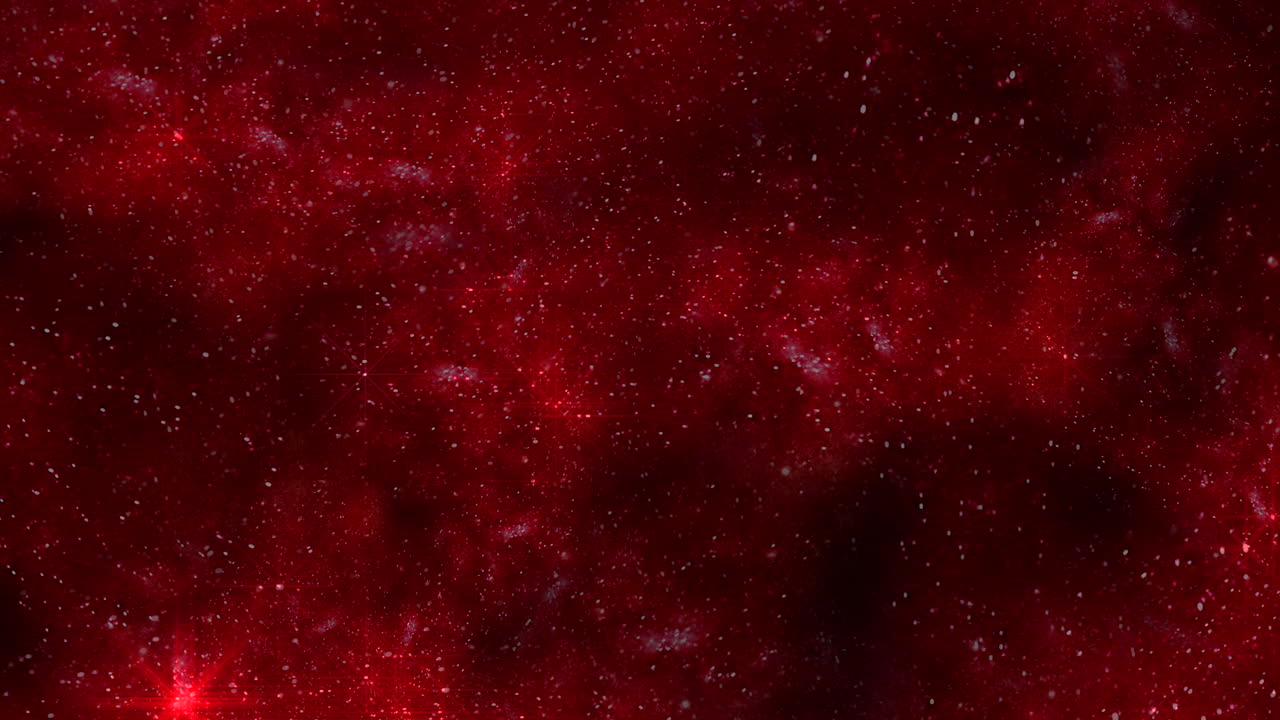 Dynamic red background with active white dots