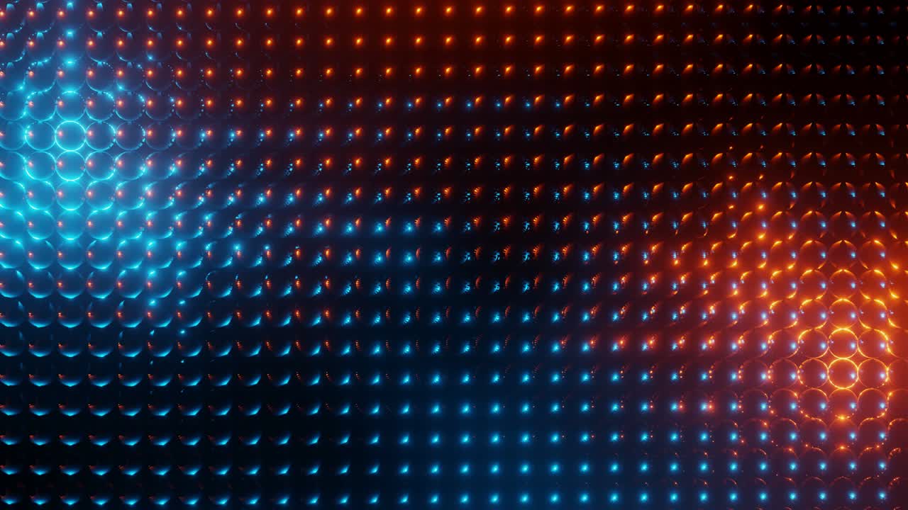 Sfera astratta Rendering 3D dello screen saver a led al neon incandescente
