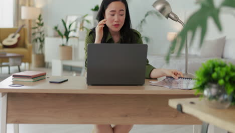 Dolor-De-Cabeza,-Estrés-Y-Mujer-De-Negocios-Portátil