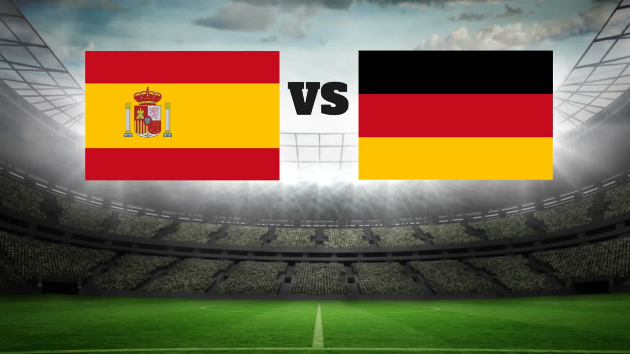 조명 비디오와 함께 애니메이션 축구장