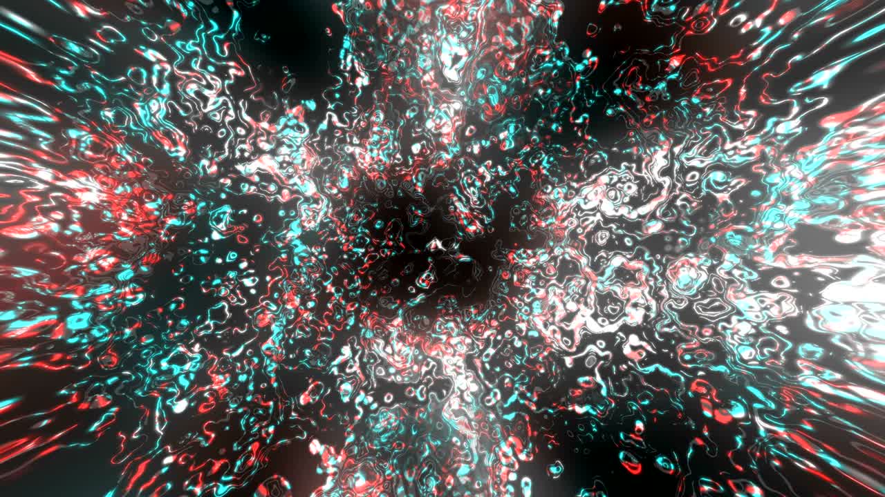 luz de brillo con aberración cromática decorativa, representación en 3d