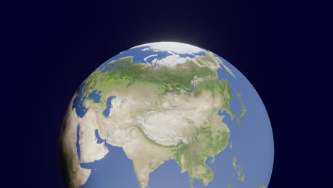 modelación 3d del planeta tierra en un espacio oscuro. concepto elemento de renderización 3d en un fondo negro