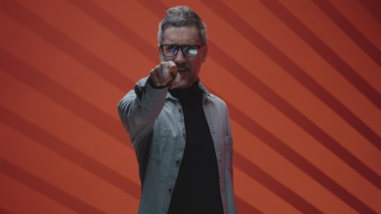 Displeased Man Portrait