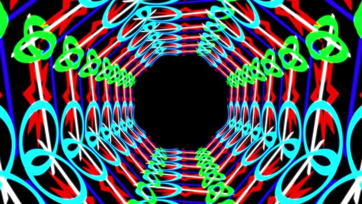 Cyber tunnel progress animation motion graphics