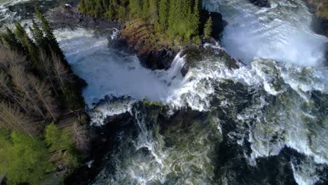 ristafallet waterfall in the western part of jamtland is listed as one of the most beautiful waterfalls in sweden.