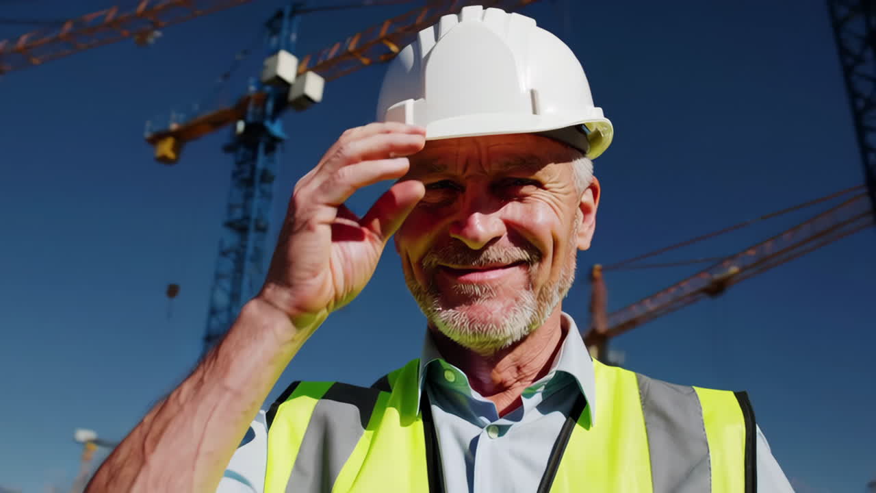 Construction Engineer on a Building Site