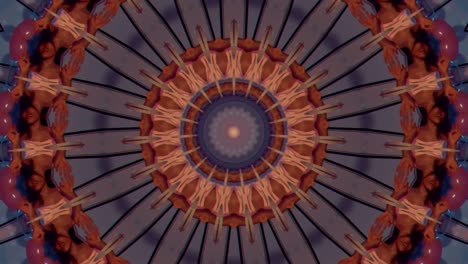 el fondo abstracto de 4k, el bucle de fantasía en movimiento dinámico, el caleidoscopio.