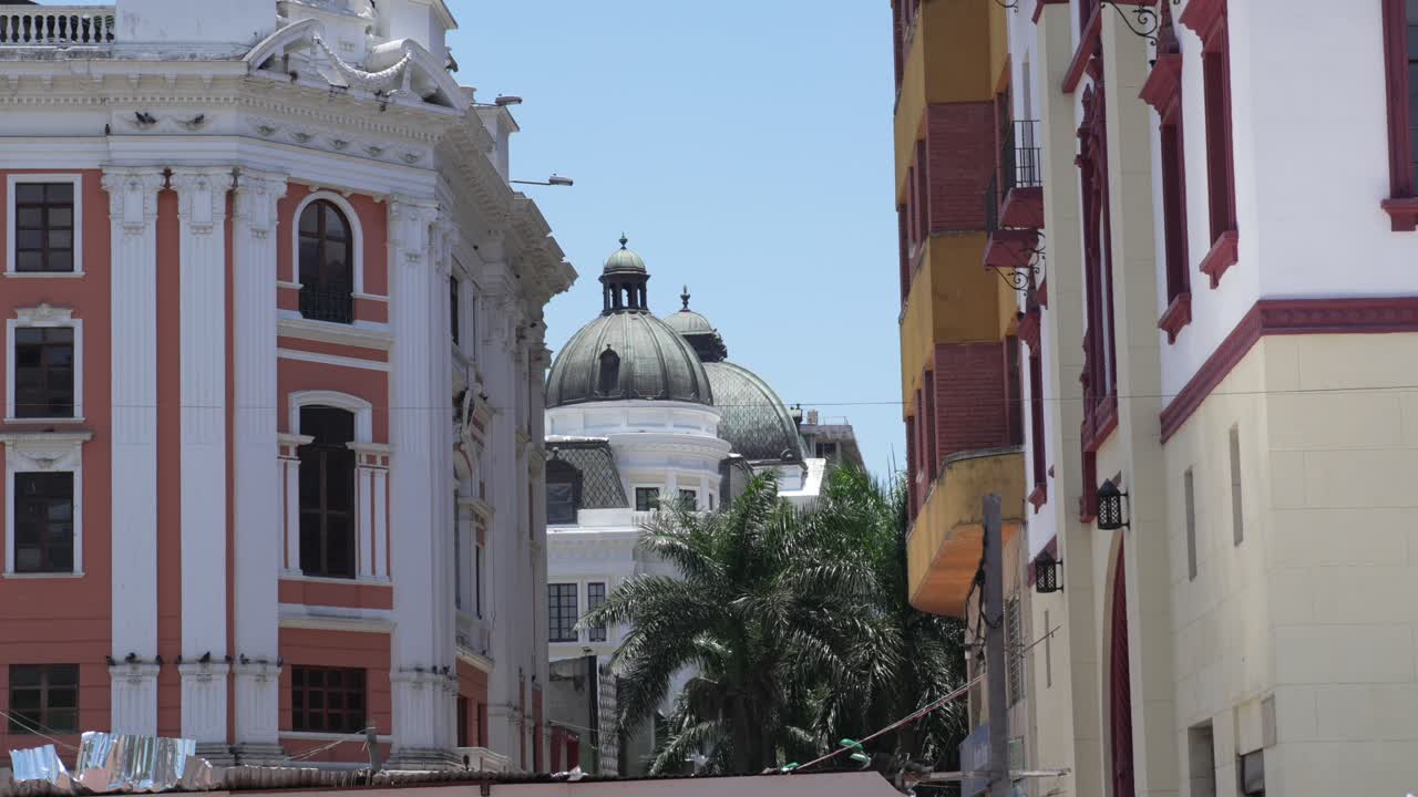 Colonial architecture building Colombia Cali city center real estate South America