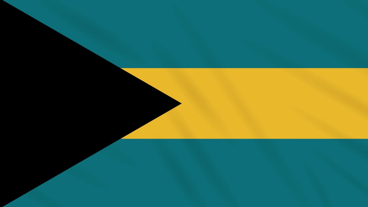 bandera de las bahamas agitando telón de fondo, bucle