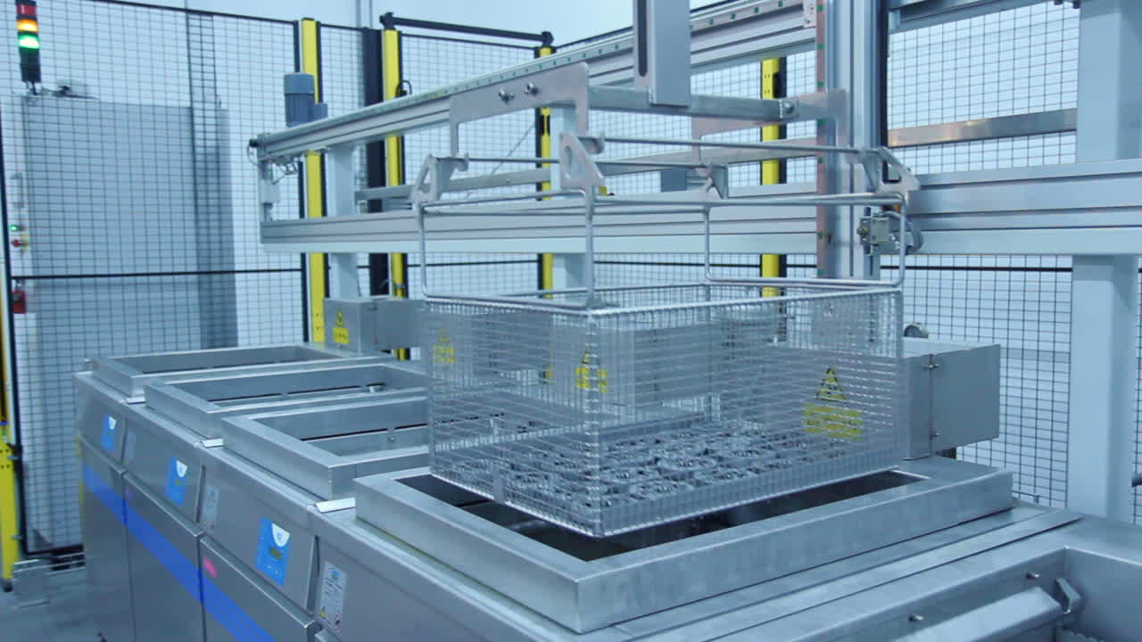 Machine parts manufacturing. Machine tools purification system