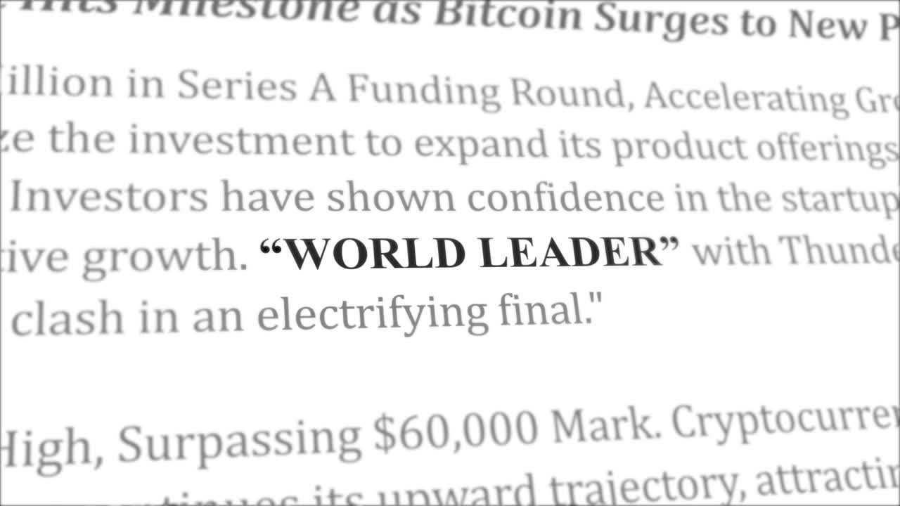 World leader news headline in different articles