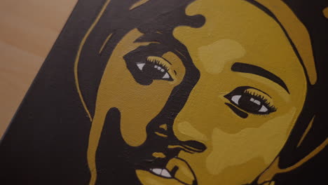 painting a portrait of a woman
