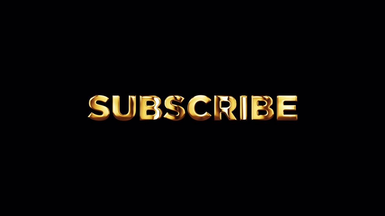 Subscribe message with gold text