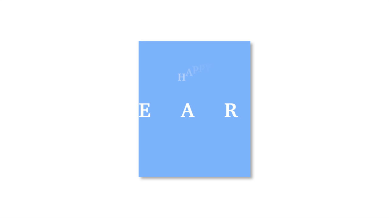 하 모던 그라디언트에 파란 프레임에서 새해 축하