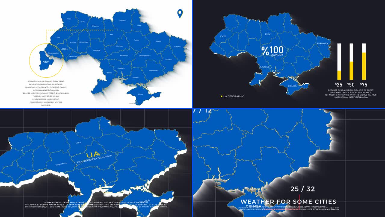 Maps of Ukraine and its Regions
