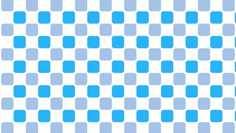 animation of multiple blue shapes moving