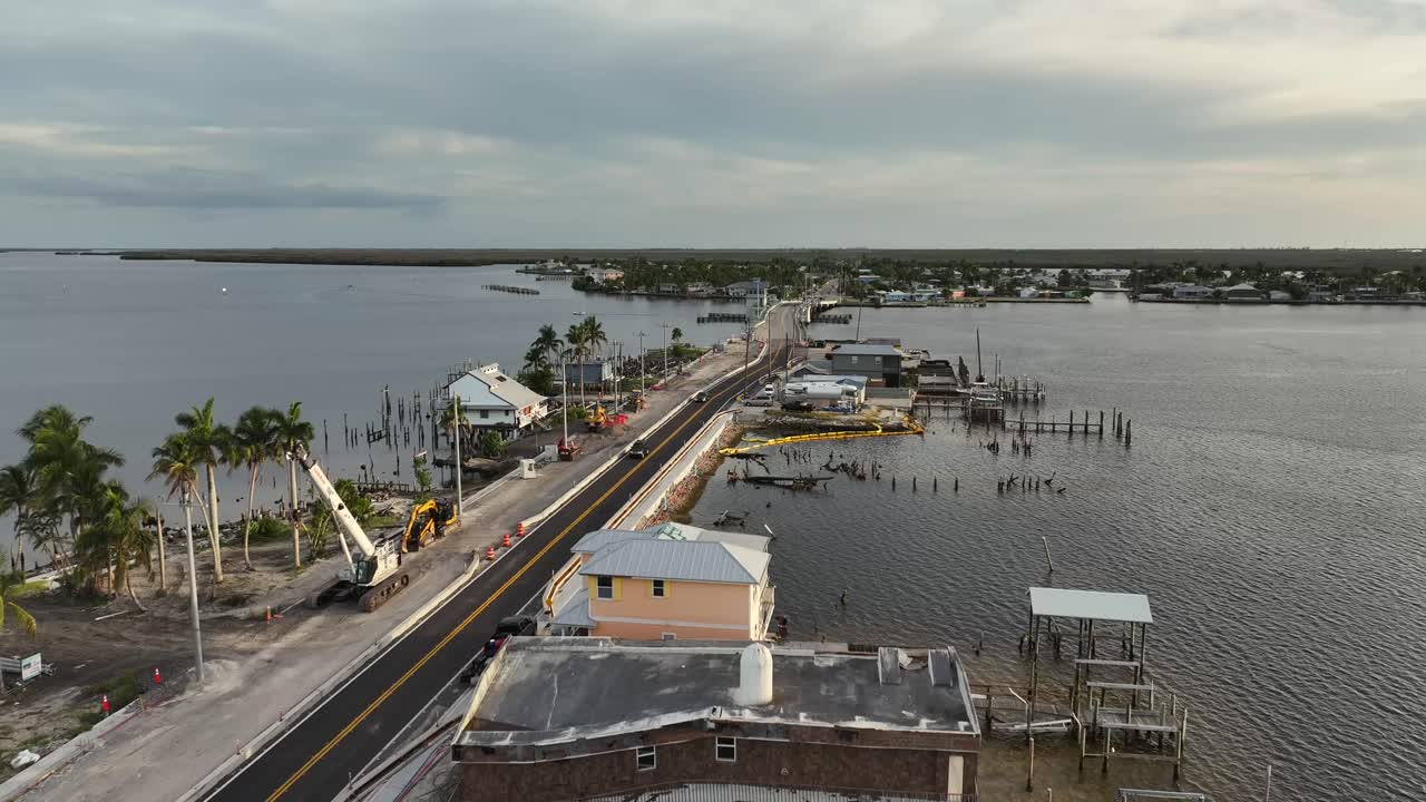 파인 아일랜드 근처에서 허리케인 이안 이후