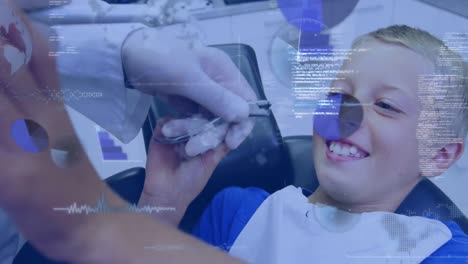 Animation-Der-Datenverarbeitung-über-Einen-Jungen-Im-Zahnarztstuhl