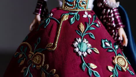 embroidered fabric details