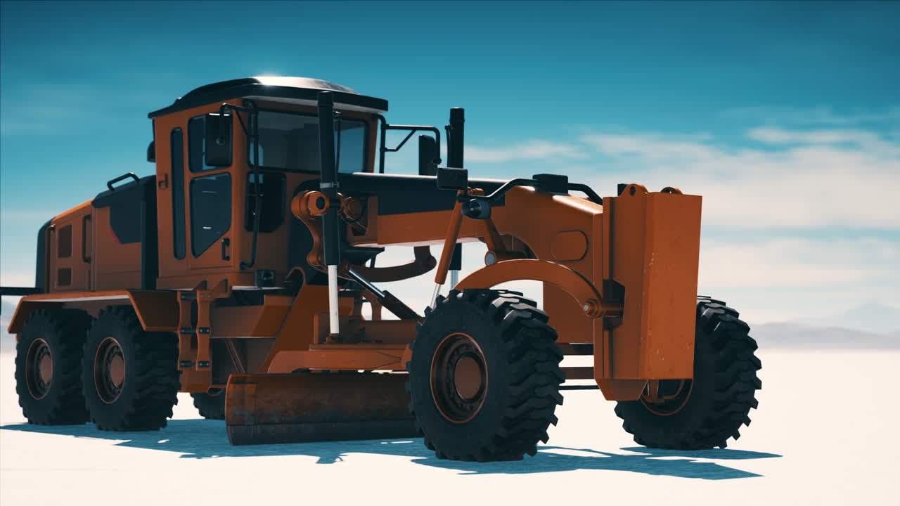 소금 사막 도로 에 있는 도로 등급 기계