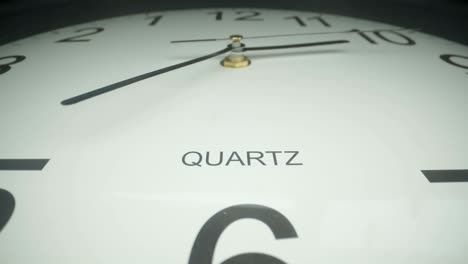 closer look of the numbers of the wall clock