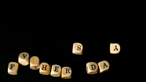 fathers day dice falling together