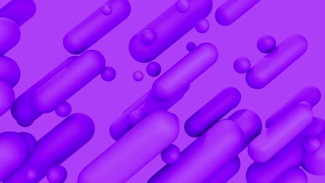 conjunto abstracto en 3d de diferentes colores, formas de cilindro y bolas de fondo.