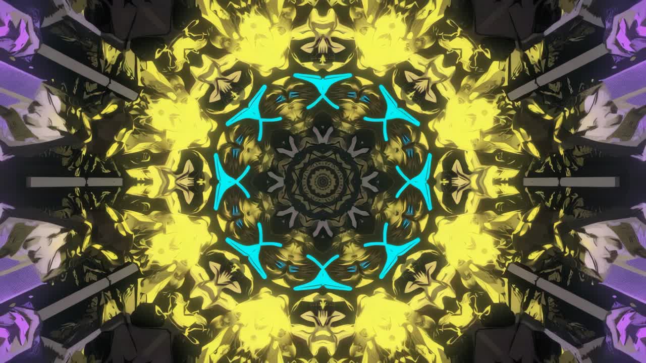 patrón de kaleidoscopio abstracto