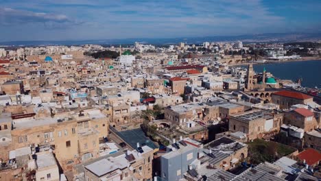 city akko, israel, aerial view