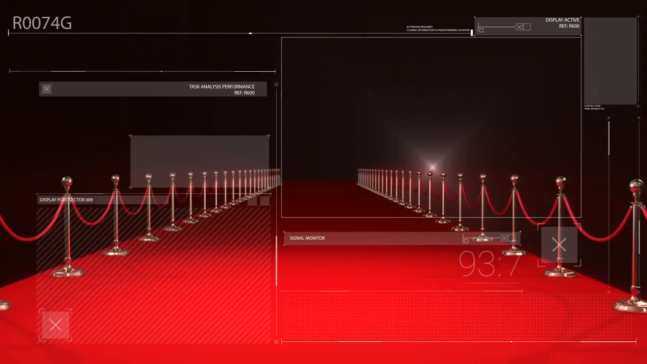 레드 카 ⁇ 에서 디지털 인터페이스의 애니메이션