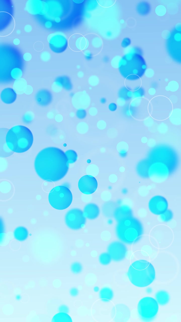 Soft blue bubble abstract background floating aqua circles blurred bokeh smooth pastel light clean