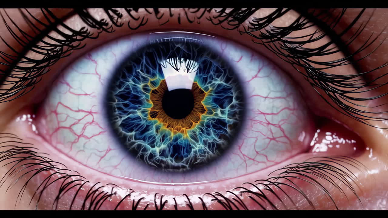 primer plano del ojo de una mujer.