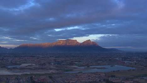 early morning aerial shots around cape town
