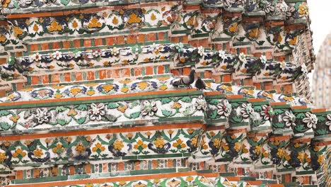 ornate detail of a thai temple