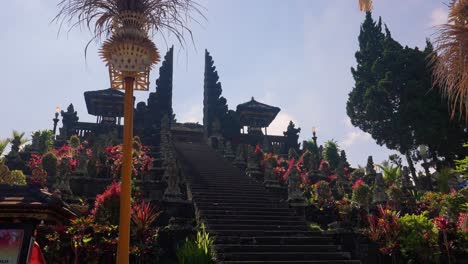bali great view of steps in the mother temple recorded by a sony a7iv mirrorless camera with a 16-35 f2.8 gm lens.