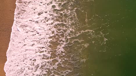 Aerial-aerial-images-of-Malgrat-de-Mar-beach-on-the-Costa-Brava-fluid-and-slow-movements-Mataró-Arenys-de-Mar-beaches-European-tourism