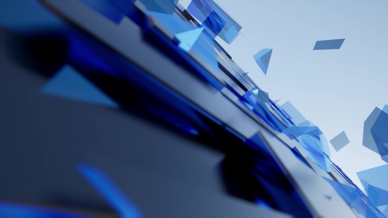 디지털 비즈니스 뉴스 3d 그리드 파란색 배경