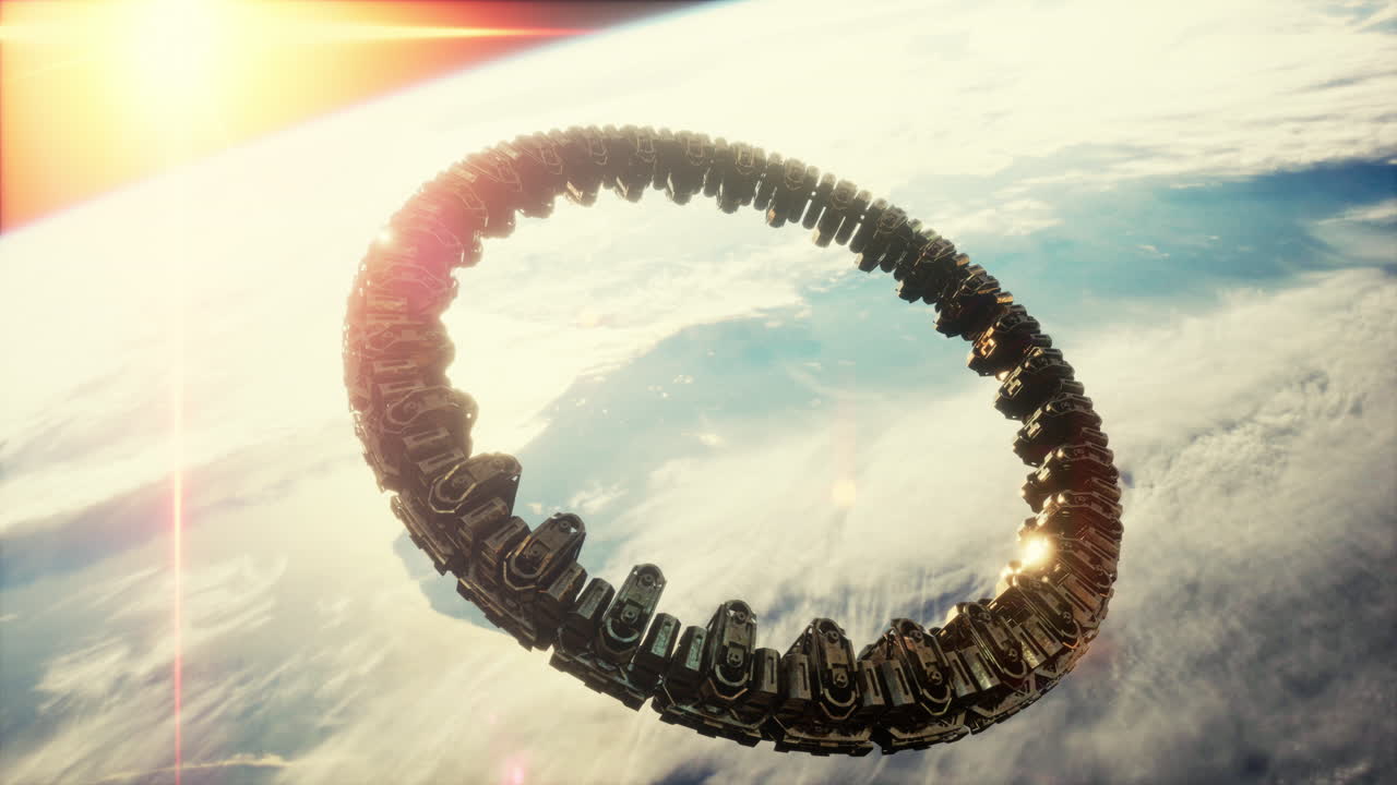 инопланетный материнский корабль вблизи земли элементы, предоставленные наса