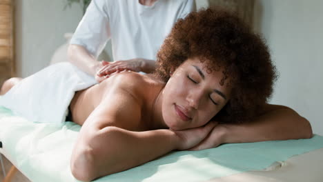 woman getting a massage