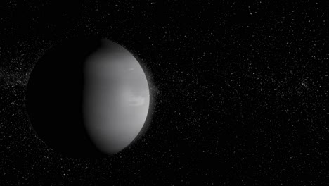 planeta gris en el espacio
