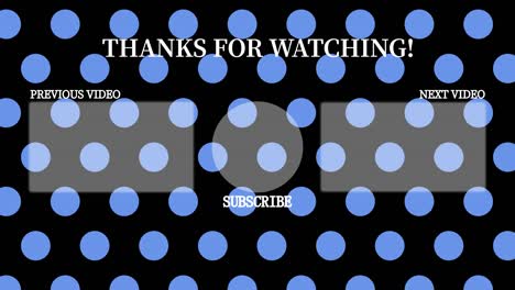 small dot background end card ending screen motion graphics