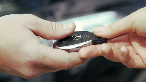 handing over car key