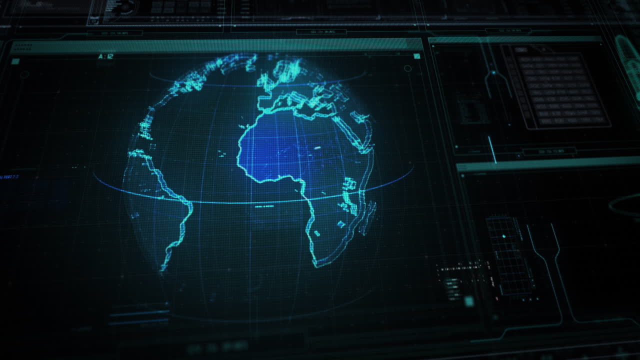 Digital World Map Interface