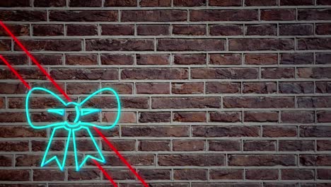 Ribbon-and-bow-neon-sign-on-brick-wall