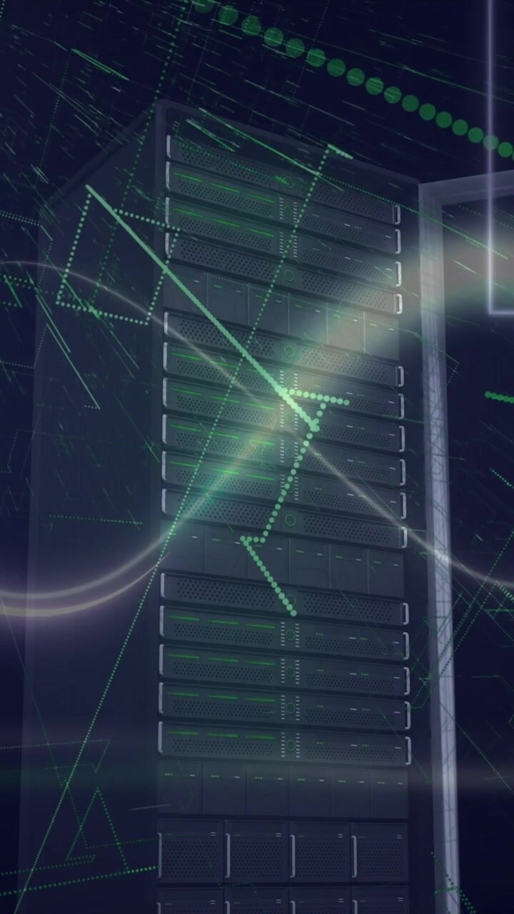 Animation of shapes and spots over server